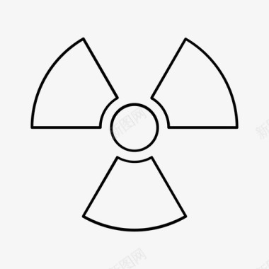 放射性危险镭图标图标