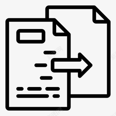 复制文件剪切文档图标图标