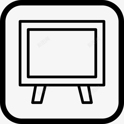 黑板教室教育图标svg_新图网 https://ixintu.com 教室 教育 黑板