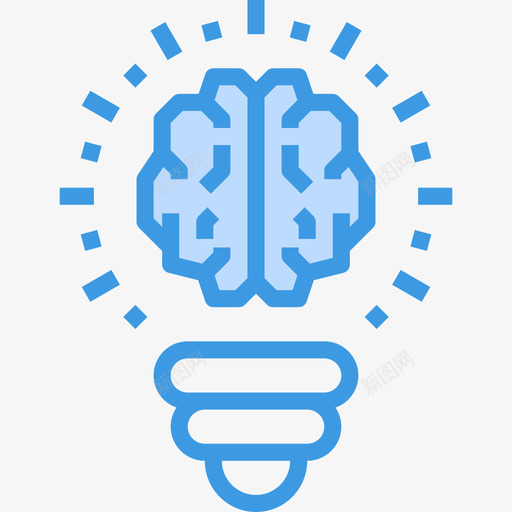创新大脑概念5蓝色图标svg_新图网 https://ixintu.com 创新 大脑 概念 蓝色