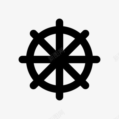 船舶操舵假日方向盘图标图标