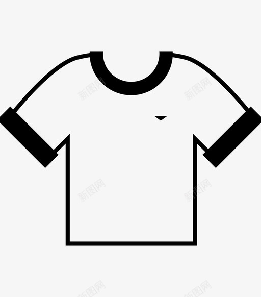 球衣足球衬衫图标svg_新图网 https://ixintu.com t恤 上衣 毛衣 球衣 衣服 衬衫 足球