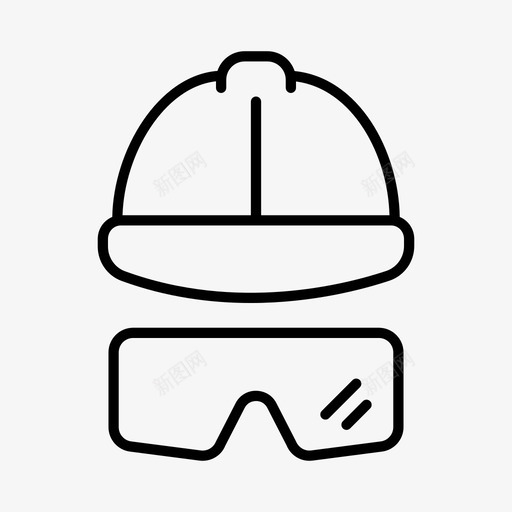 建筑帽配件化装服图标svg_新图网 https://ixintu.com 化装服 头盔 帽子 建筑帽 配件