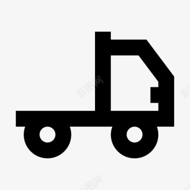 装运和交付货运卡车卡车图标图标