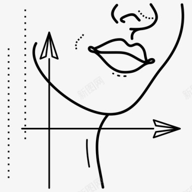 下巴身体部位女性身体部位图标图标