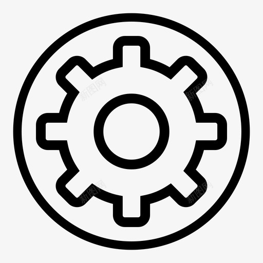 设置配置齿轮图标svg_新图网 https://ixintu.com 业务演示 属性 设置 选项 配置 齿轮