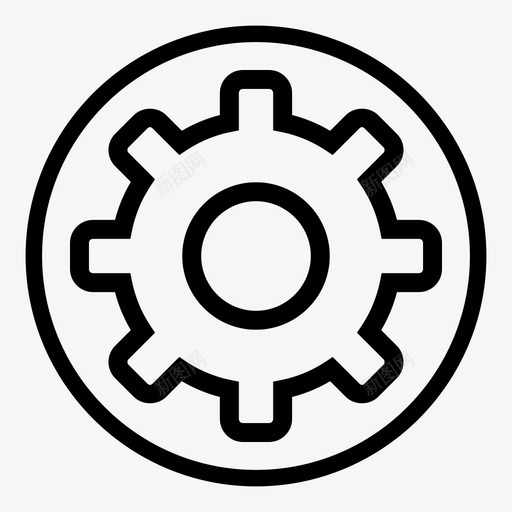 设置配置齿轮图标svg_新图网 https://ixintu.com 业务演示 属性 设置 选项 配置 齿轮