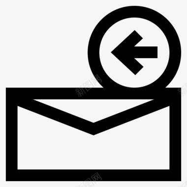 电子邮件回复业务文档图标图标