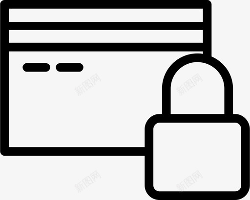 安全支付卡信用卡图标svg_新图网 https://ixintu.com 保护 信用卡 安全 支付