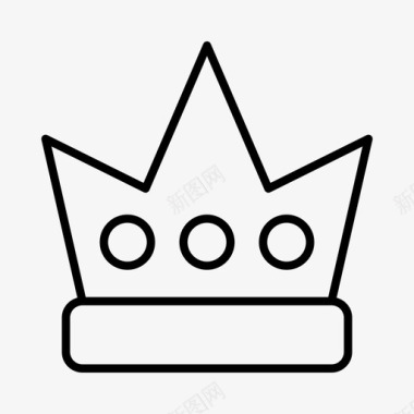王冠帽子图标图标
