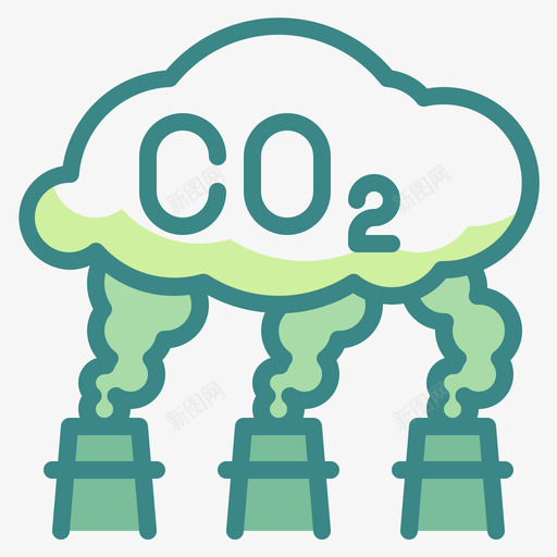 二氧化碳生态环境5双色调图标svg_新图网 https://ixintu.com 二氧化碳 双色 生态环境 色调