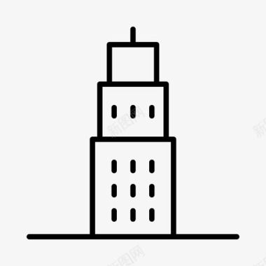 建筑物城市企业图标图标