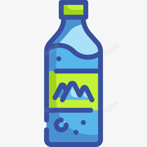 水瓶饮料25线性颜色图标svg_新图网 https://ixintu.com 水瓶 线性颜色 饮料25
