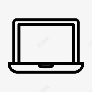 笔记本电脑个人电脑小工具和设备图标图标
