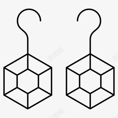 耳环钻石珠宝图标图标