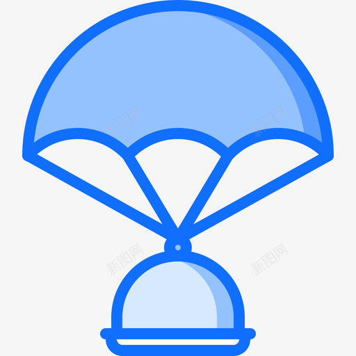 降落伞食物运送52蓝色图标svg_新图网 https://ixintu.com 蓝色 运送 降落伞 食物