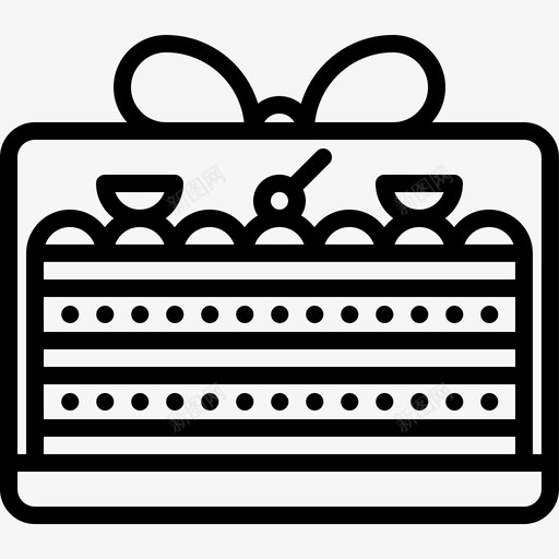 蛋糕超市49直线型图标svg_新图网 https://ixintu.com 直线 线型 蛋糕 超市