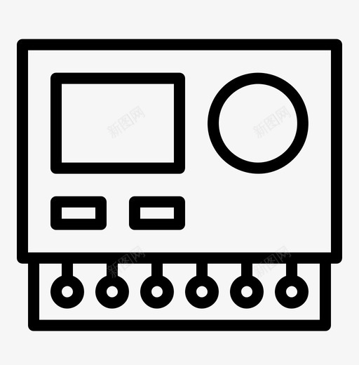 plc控制器cpu图标svg_新图网 https://ixintu.com cpu plc psu 外形电子 工厂 控制器