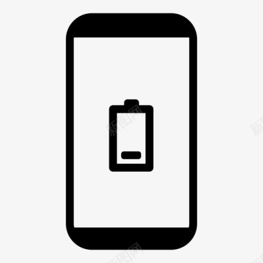 低电量充电手机图标图标