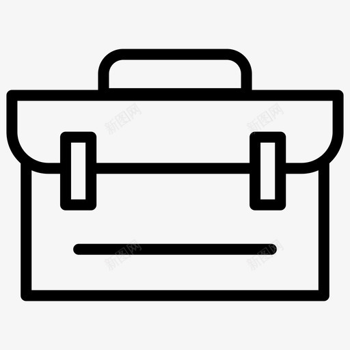 包公文包手提包图标svg_新图网 https://ixintu.com 公文包 加粗 手提包 粗线条 西装 金融