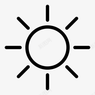 亮度日光阳光图标图标