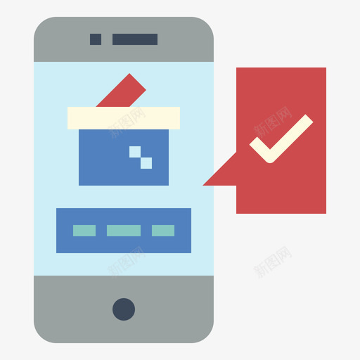 智能手机选举8扁平图标svg_新图网 https://ixintu.com 扁平 智能手机 选举8