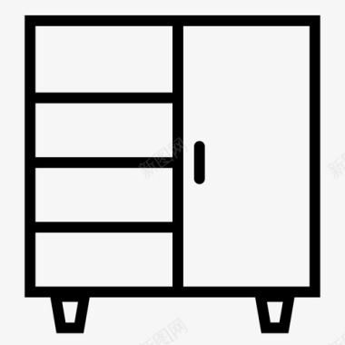衣柜家具家图标图标