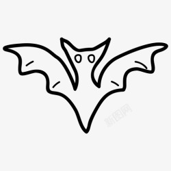 Cove蝙蝠飞行蝙蝠万圣节蝙蝠图标高清图片
