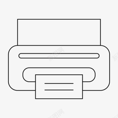 打印机设备文档图标图标