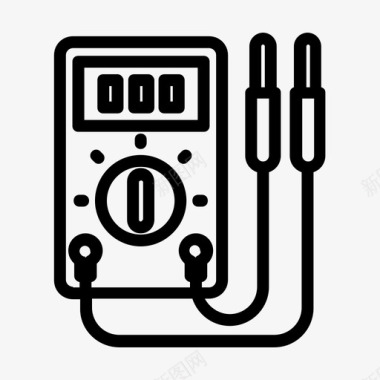 电表建筑和工具电力图标图标