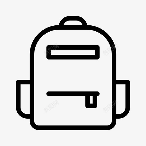 书包背包学习图标svg_新图网 https://ixintu.com 上学 书包 学习 背包 让学习行