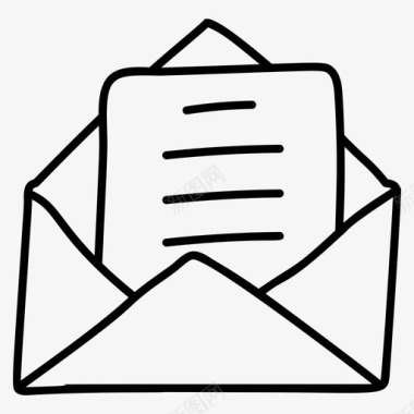 信件电子邮件书面信件图标图标