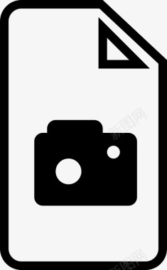 照片文档相机图像图标图标