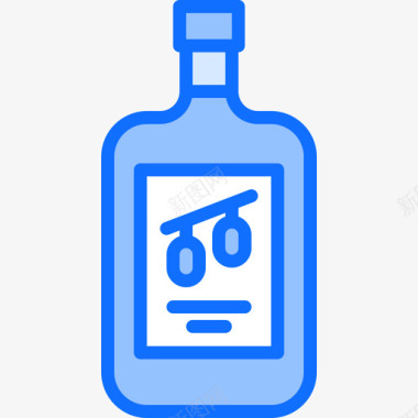橄榄油厨房101蓝色图标图标