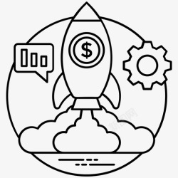 创业项目创业管理创业项目管理图标高清图片