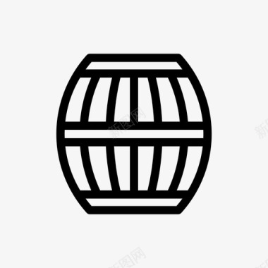 桶石油威士忌桶图标图标