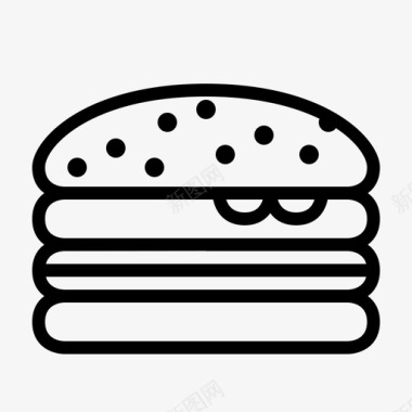 汉堡快餐餐图标图标
