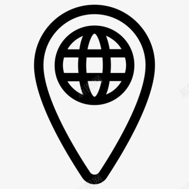 地理位置互联网协议ip地址图标图标