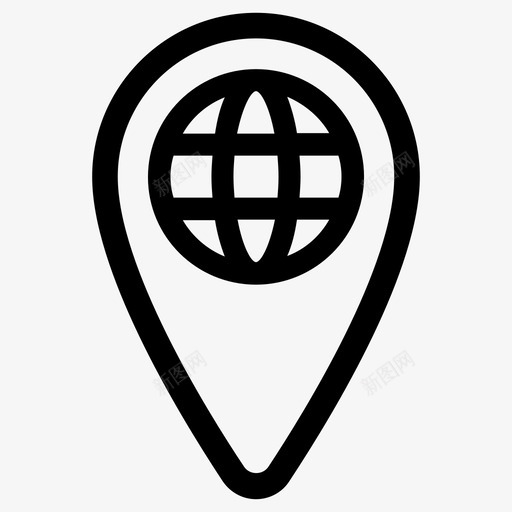地理位置互联网协议ip地址图标svg_新图网 https://ixintu.com ip 世界 互联网 位置 协议 地址 地理位置