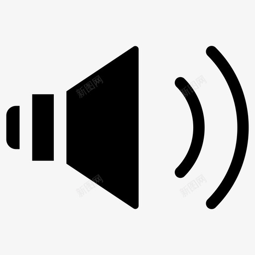 提高音量音频增加图标svg_新图网 https://ixintu.com 增加 声音 扬声器 提高 音量 音频