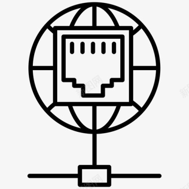 共享网络数据共享全球网络图标图标