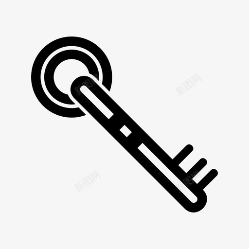 钥匙入口家图标svg_新图网 https://ixintu.com 入口 安全 开锁 钥匙