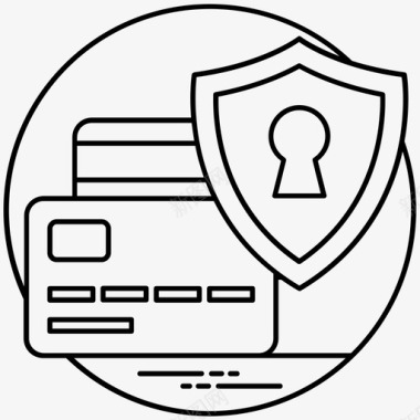 安全转账电子钱包金融保护图标图标