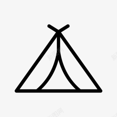 营地帐篷印第安人图标图标