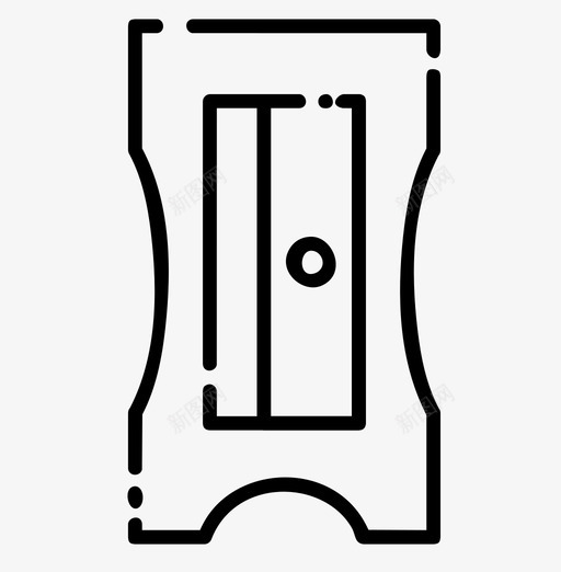 卷笔刀编辑铅笔图标svg_新图网 https://ixintu.com mbe 卷笔刀 学校 工具 形状 编辑 铅笔