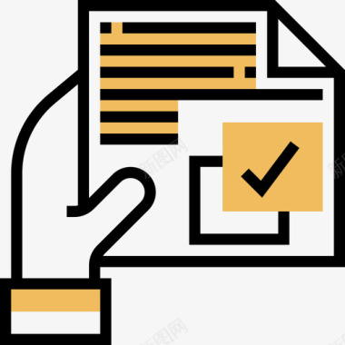 协议文件和文件11黄色阴影图标图标