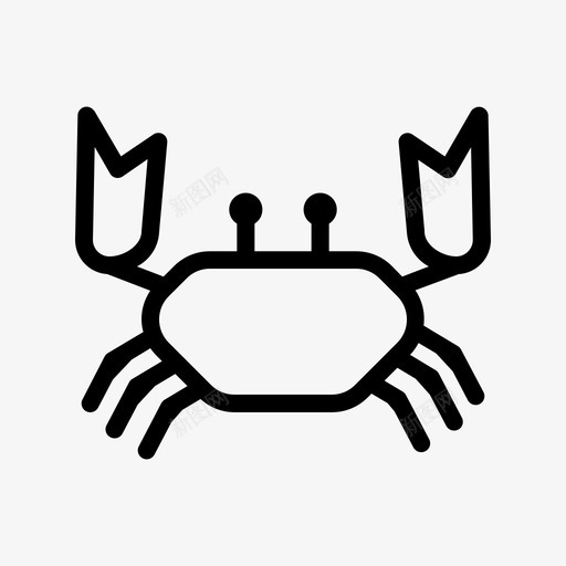 螃蟹动物鱼图标svg_新图网 https://ixintu.com 动物 海洋 螃蟹 鱼