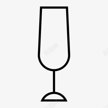 酒饮料香槟杯图标图标