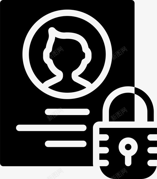 安全配置文件数据保护图标svg_新图网 https://ixintu.com 保护 安全 数据 配置文件