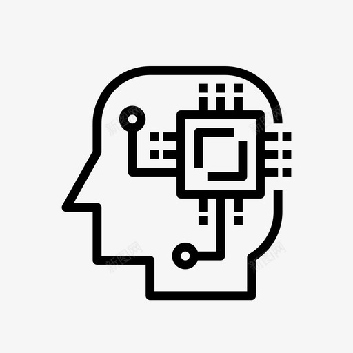 复杂思维人工智能人工神经网络图标svg_新图网 https://ixintu.com 人工 人工智能 复杂 学习 思维 机器 机器人 深度 神经网络